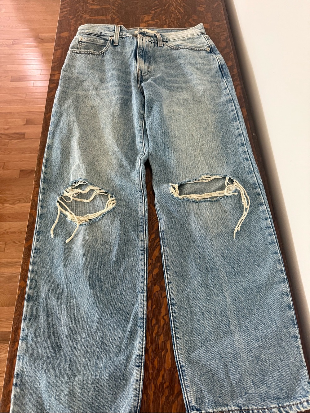 Levi's Light Blue Distressed Relaxed Women's Jeans